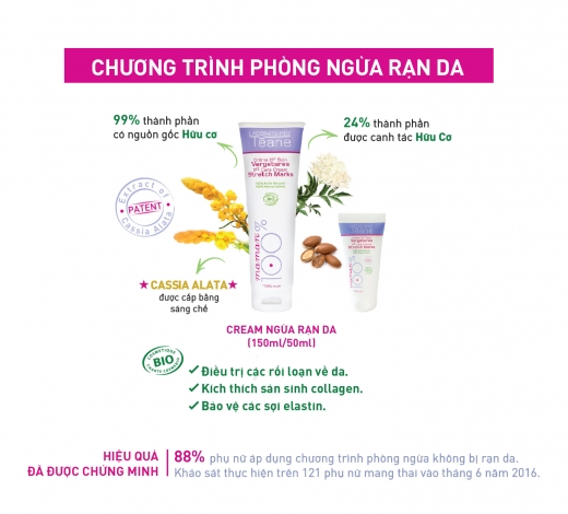 MUM 100% 1ST CARE CREAM STRETCH MARKS PREVENTION - Cream phòng ngừa rạn da 150ml